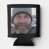 70e verjaardag zwarte gouden Legendaire foto Blikjeskoeler (Achterkant)