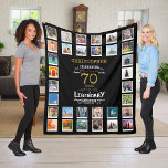 70e verjaardag zwarte gouden Legendaire foto Fleece Deken<br><div class="desc">Gepersonaliseerde cadeaudedeken met 32 foto's van uw keuze. Een geweldig cadeauidee om een speciale verjaardag te gedenken voor die geweldige persoon. TOP TIP: Als u uw foto's in een vierkante vorm pre-bebouwt alvorens u hen uploadt hebt u controle van hoe zij eruit zien. Geen probleem als u dit niet kunt...</div>