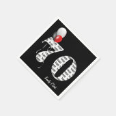 70e verjaardagsballonnen servet (Hoek)