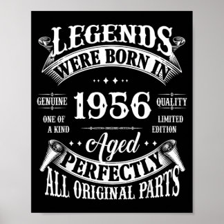 70e verjaardagscadeau Vintage Legenden Geboren In Poster