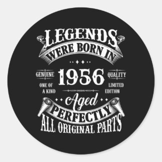 70e verjaardagscadeau Vintage legenden Geboren in Ronde Sticker