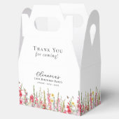 70e verjaardagsfeest augustus Geboortemaand Bloem Bedankdoosjes (Geopend)