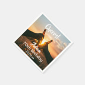 70e verjaardagsfeest beiderven bier mannen man servet (Hoek)