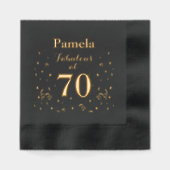 70e verjaardagsfeest fantastisch op 70 folie servetten (Voorkant)