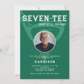 70e Verjaardagsfeest Foto Modern Golf Green Kaart (Voorkant)