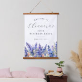 70e Verjaardagsfeest Juli Geboorte Bloem Welkom Hangend Wandkleed (Slaapkamer)