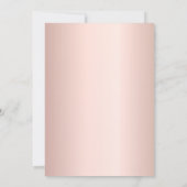 70e verjaardagsfeest roos gouden druppels kaart (Achterkant)