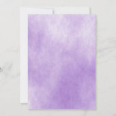 70e verjaardagsfeest violet pansieblad bloemen gou kaart (Achterkant)