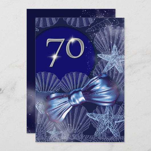 70e verjaardagsfeestdag hoofdartikel CUSTOMIZE Kaart (Voorkant / Achterkant)