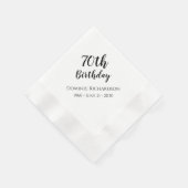 70e verjaardagsfeestje Cocktail servetten Custom (Hoek)