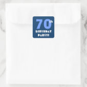 70e verjaardagsfeestje envelop zegel (Tas)