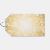 70e verjaardagsfeestje Gold Winter Wonderland Cadeaulabel (Achterkant Horizontaal)