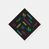 70e verjaardagsfeestje Herhalende Naam Leeftijd Zw Servet (Hoek)