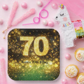 70e verjaardagsfeestje papieren bordje (Feest)