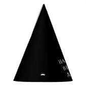 70e verjaardagsfeestje zeventig zwarte gunsten feesthoedjes (Links)