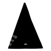 70e verjaardagsfeestje zeventig zwarte gunsten feesthoedjes (Rechts)