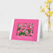 70e verjaardagsgroet kaart (Gele Bloem)