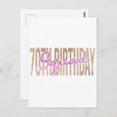 70e verjaardagskraad citeert gezegden briefkaart (Voorkant / Achterkant)
