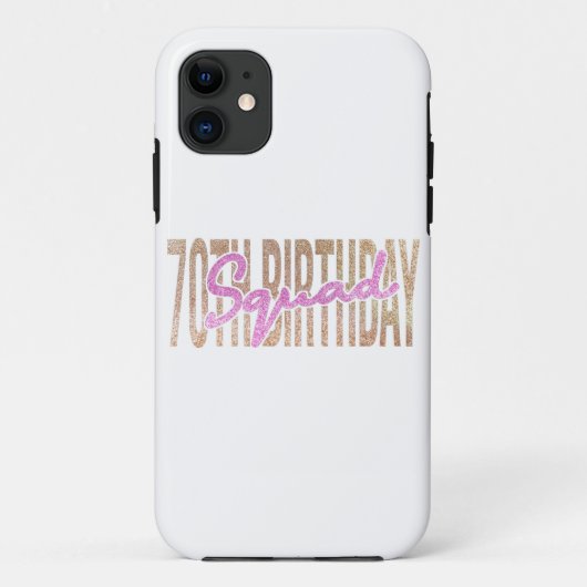 70e verjaardagskraad citeert gezegden Case-Mate iPhone case (Achterkant)