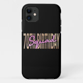 70e verjaardagskraad citeert gezegden Case-Mate iPhone case (Achterkant)