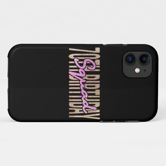 70e verjaardagskraad citeert gezegden Case-Mate iPhone case (Achterkant (horizontaal))