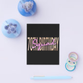 70e verjaardagskraad citeert gezegden flyer (Enkel)