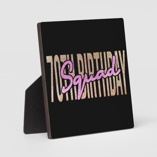 70e verjaardagskraad citeert gezegden fotoplaat (Voorkant)