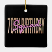 70e verjaardagskraad citeert gezegden keramisch ornament (Achterkant)