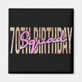 70e verjaardagskraad citeert gezegden magneet (Voorkant)