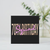 70e verjaardagskraad citeert gezegden save the date (Staand voorkant)