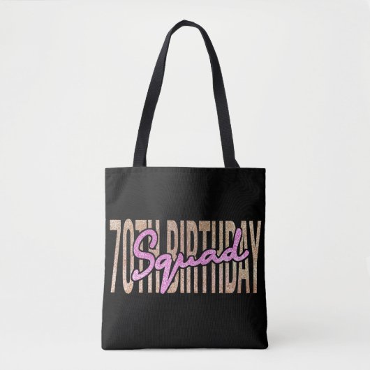 70e verjaardagskraad citeert gezegden tote bag (Voorkant)