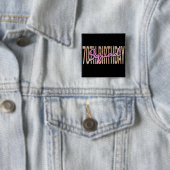 70e verjaardagskraad citeert gezegden vierkante button 5,1 cm (In situ)