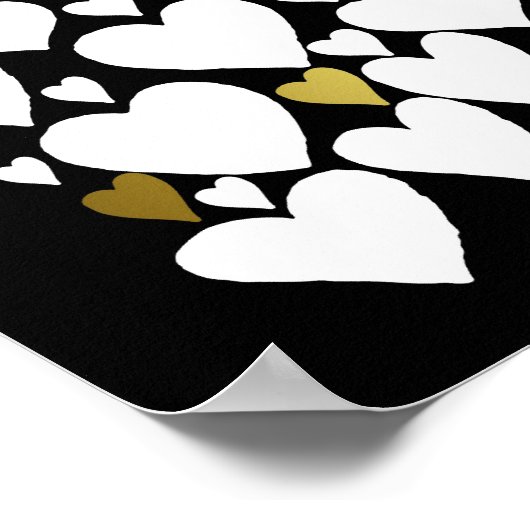 70e verjaardagsposter - 70 Redenen dat we van je h Poster (Hoek)