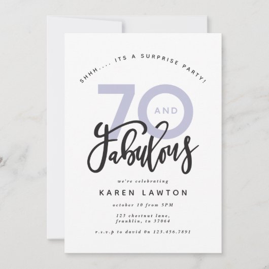 70e verjaardagsverrassingsfeestje (Voorkant)