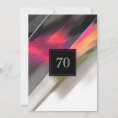 70e verjaardagsviering Abstract schilderij Kaart (Voorkant)