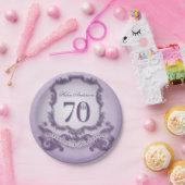 70e verjaardagsviering Lijst Papieren Bordje (Feest)