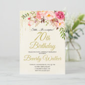 70e Verrassing Verjaardag Vrouwen Verjaardag Kaart (Staand voorkant)