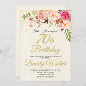 70e Verrassing Verjaardag Vrouwen Verjaardag Kaart (Voorkant / Achterkant)