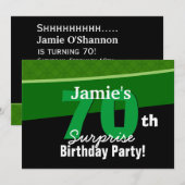 70e verrassingsdag groen en zwart G002 Kaart (Voorkant / Achterkant)