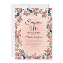 70e verrassingsdag Vrouwen Roze Blauwgroen Floral