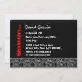 70e verrassingsdag zwarte witte rode W1922 Kaart (Achterkant)