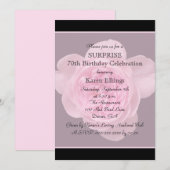 70e Verrassingsfeestje Uitnodiging Roos (Voorkant / Achterkant)