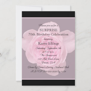 70e Verrassingsfeestje Uitnodiging Roos