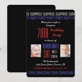 70e Verrassingsverjaardagsfeestje Zijn foto's op z Kaart (Voorkant / Achterkant)