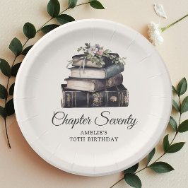 70e |  Victoriaans Boek Verjaardag Papieren Bordje