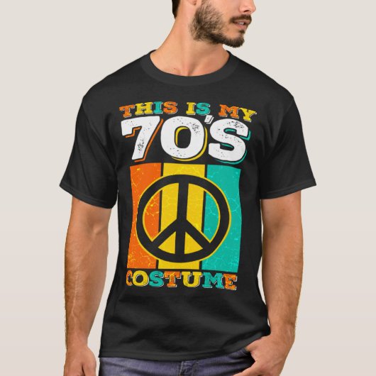 70s 1970s Seventies Music Disco Halloween Costume T-shirt (Voorkant)