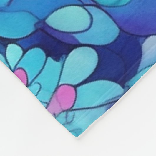 70s 60s Psychedelic Hippy Retro Hip Fleece Deken (Hoek)