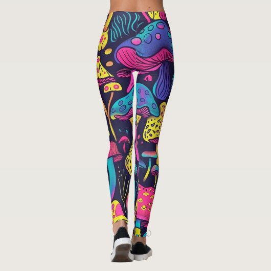 70s 60s Psychedelic Hippy Retro Hip Leggings (Achterkant)