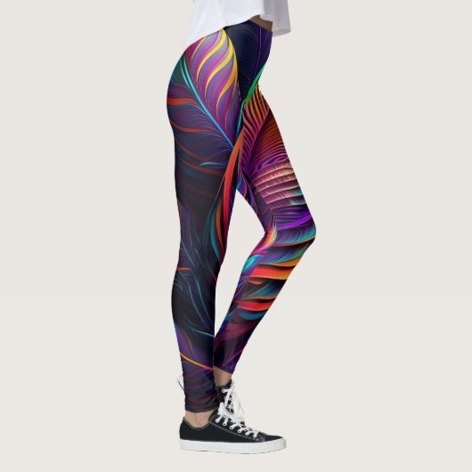 70s 60s Psychedelic Hippy Retro Hip Leggings (Rechts)