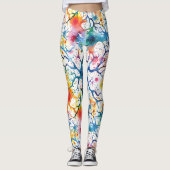70s 60s Psychedelic Hippy Retro Hip Leggings (Voorkant)